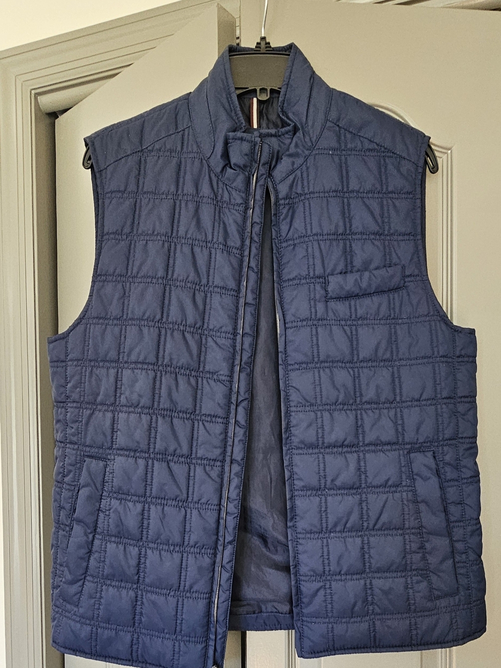 Black Brown 1826 Men's Quilted Navy Sleeveless Vest